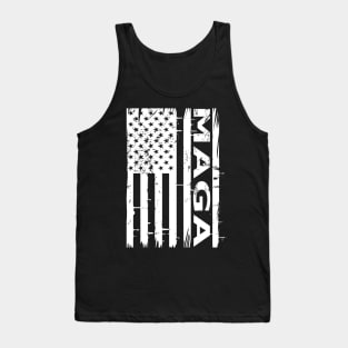 Donald Trump MAGA Make America Great Again USA Flag Political Election Tank Top